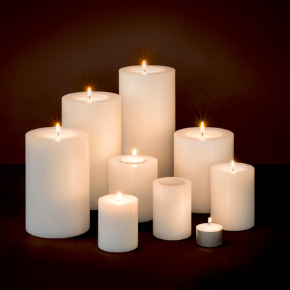 White Artificial Set (4) Candles | Cabothousefurniture.com