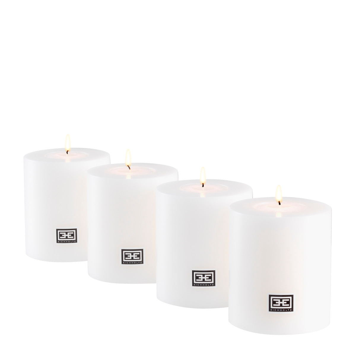 White Artificial Set (4) Candles | Cabothousefurniture.com