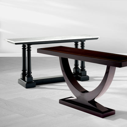 White Marble Console Table Walford | Cabothousefurniture.com