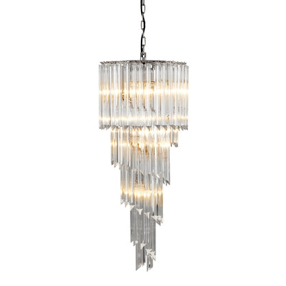 Tapered Glass Chandelier Trapani | Cabothousefurniture.com
