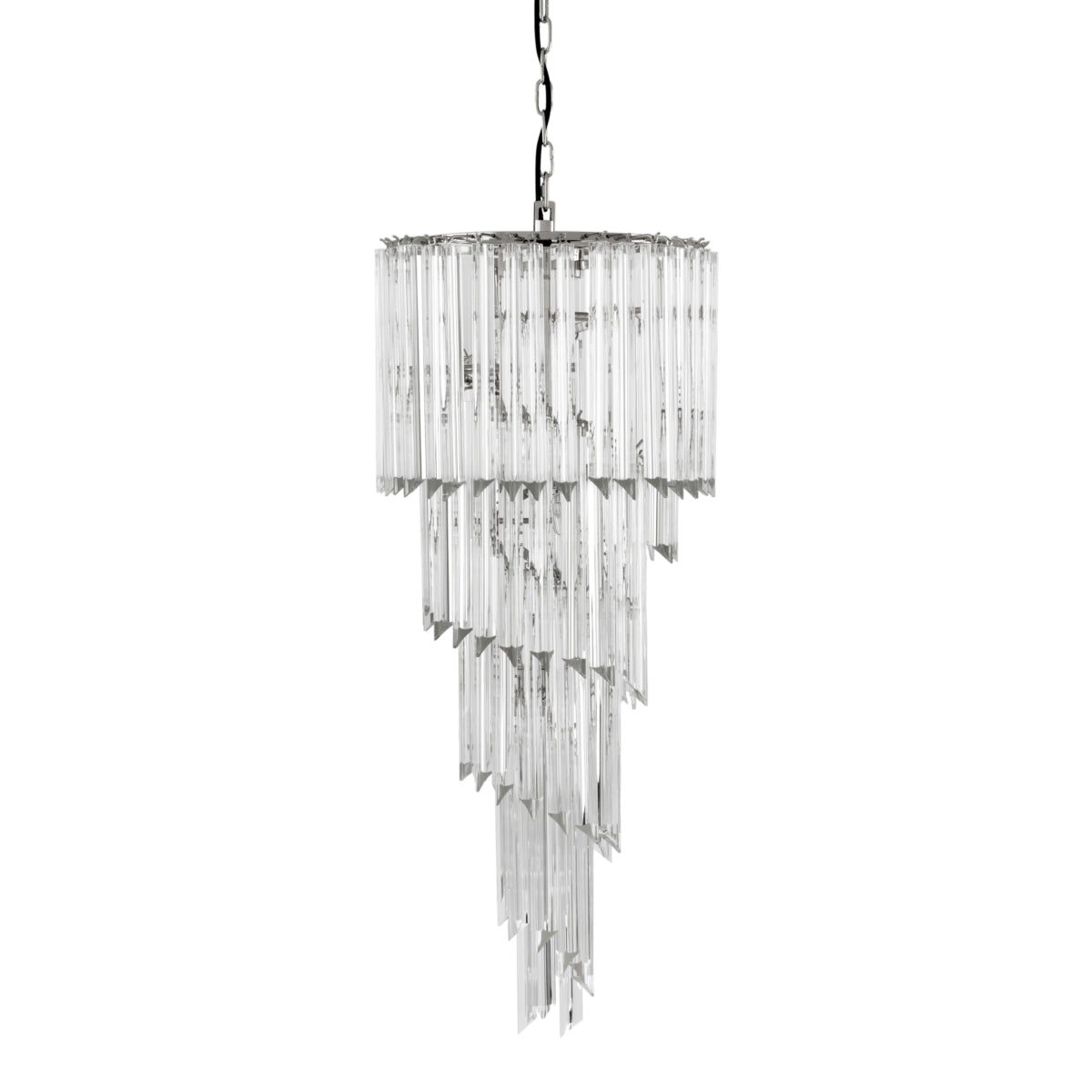 Tapered Glass Chandelier Trapani | Cabothousefurniture.com