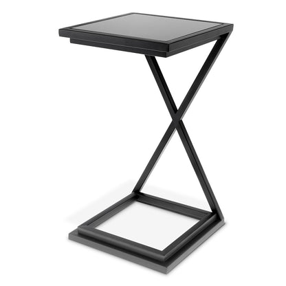 Glass Side Table Cross