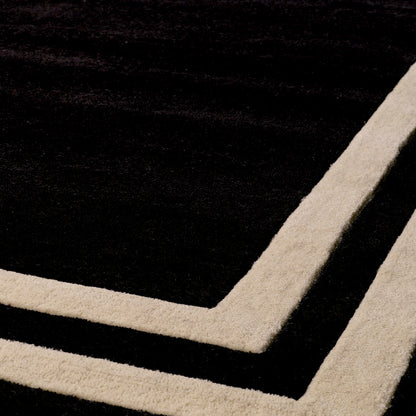 Black Wool Carpet Celeste