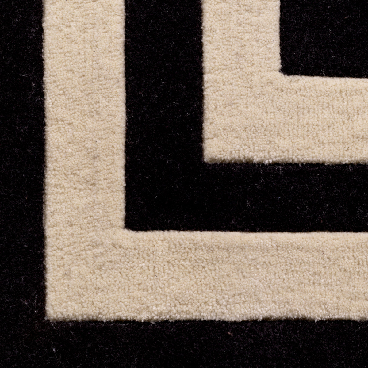 Black Wool Carpet Celeste