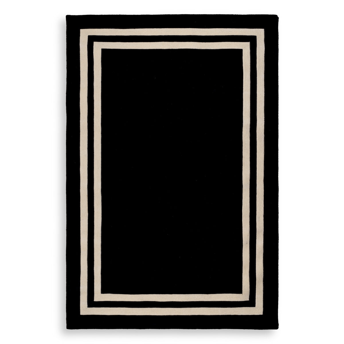 Black Wool Carpet Celeste