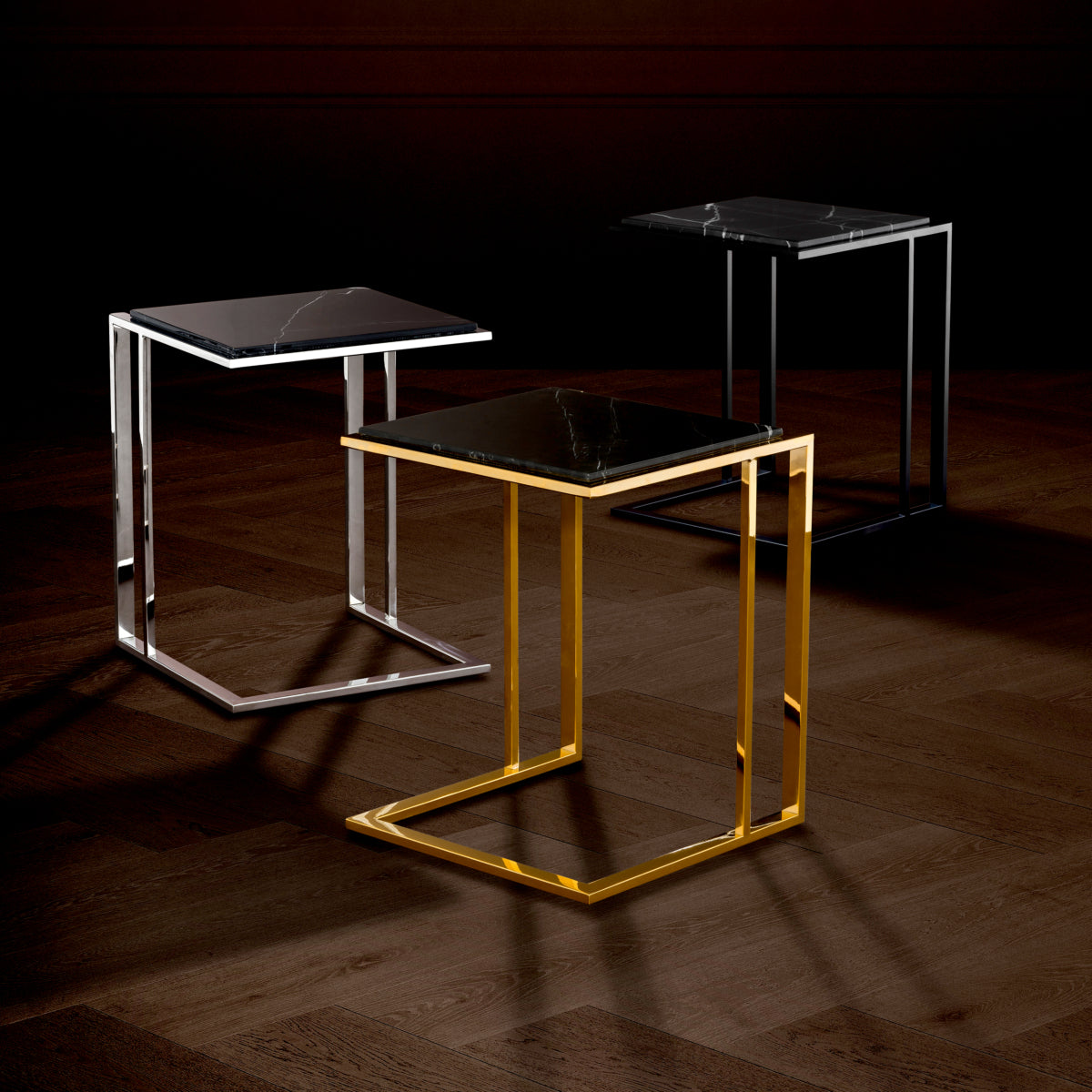 L-Shaped Side Table Cocktail | Cabothousefurniture.com