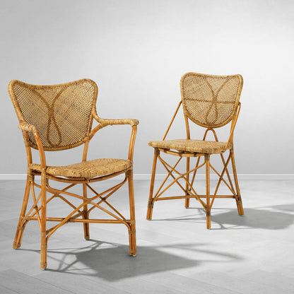 Handwoven Rattan Dining Chair Colony | Cabothousefurniture.com