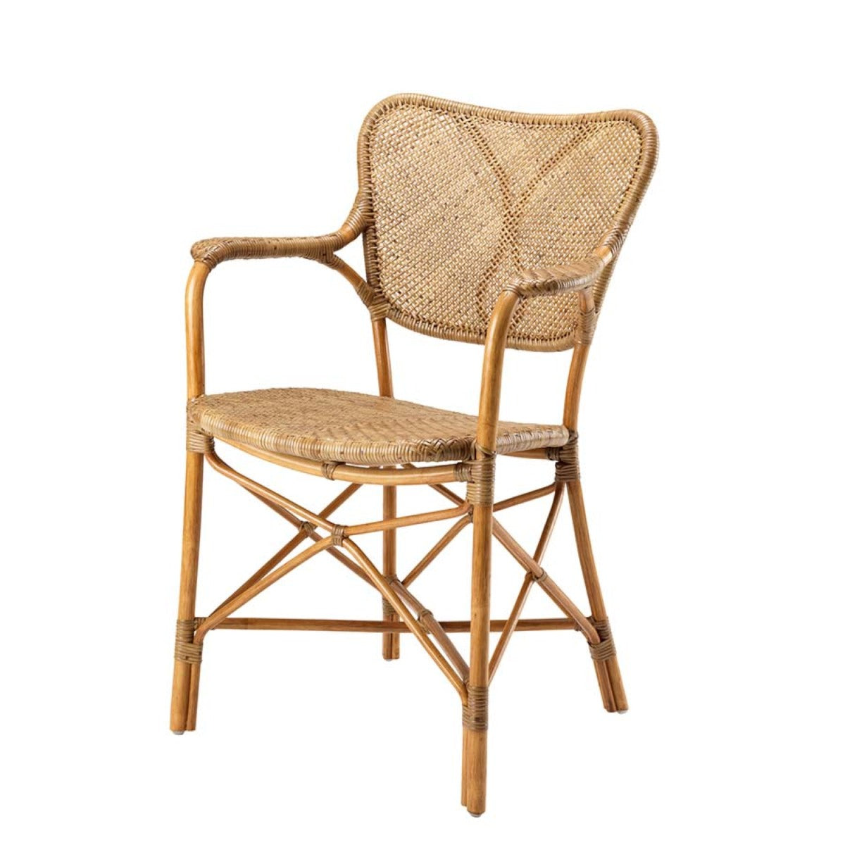 Handwoven Rattan Dining Armchair Colony | Cabothousefurniture.com