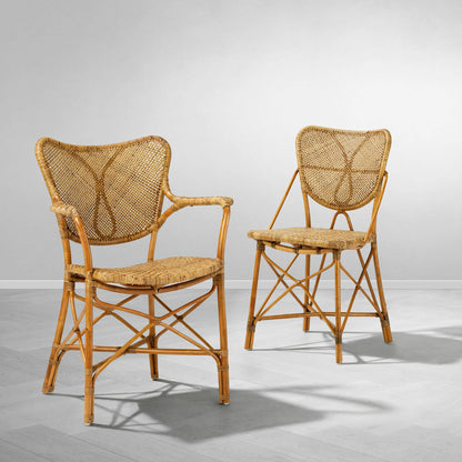 Handwoven Rattan Dining Armchair Colony | Cabothousefurniture.com