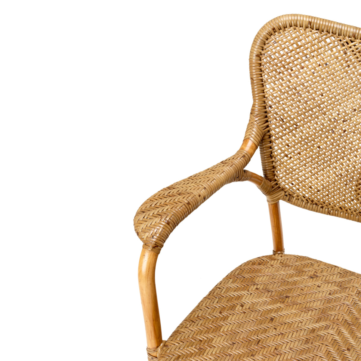 Handwoven Rattan Dining Armchair Colony | Cabothousefurniture.com