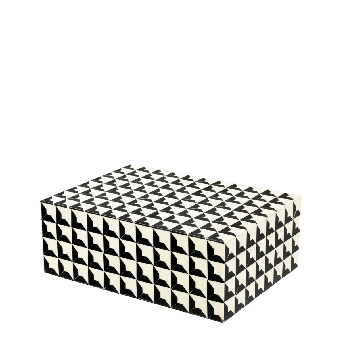 Resin Inlay Rectangular Box Cabas