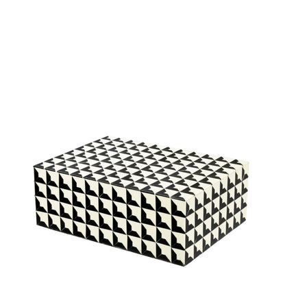 Resin Inlay Rectangular Box Cabas