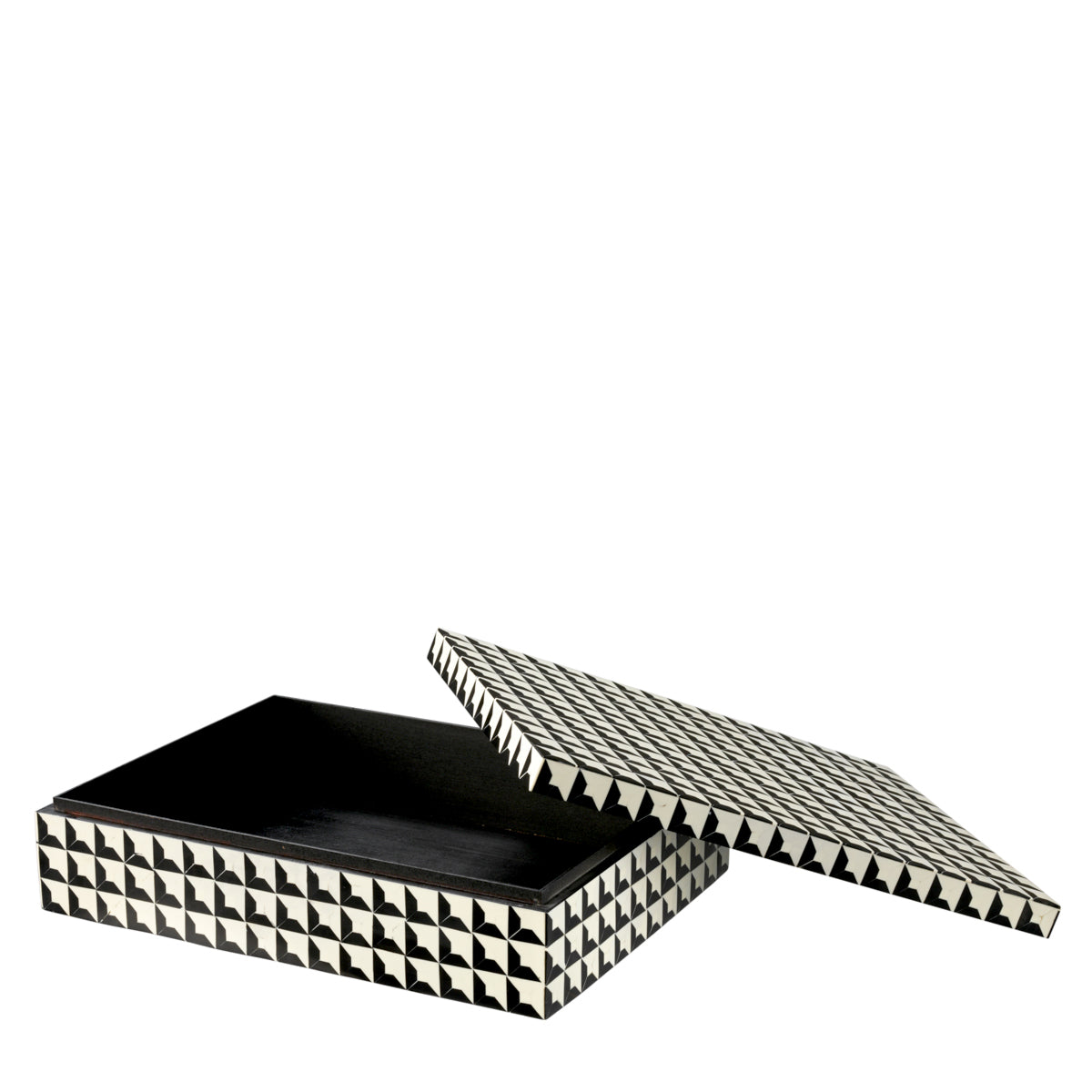 Resin Inlay Rectangular Box Cabas