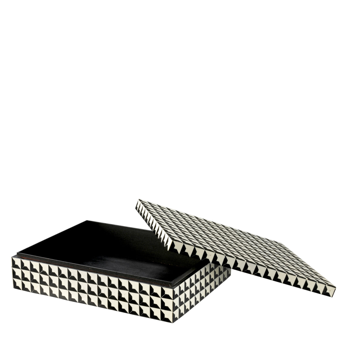 Resin Inlay Rectangular Box Cabas