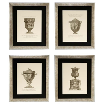 Urn Artwork Prints (4) Giovanni Battista | Cabothousefurniture.com