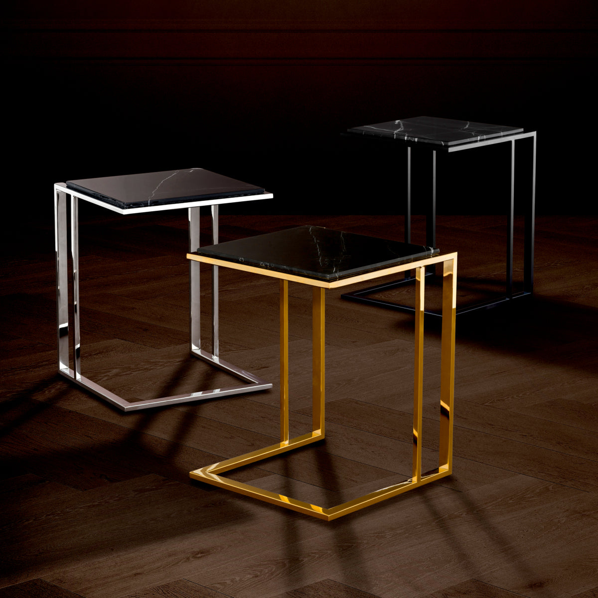 L-Shaped Side Table Cocktail | Cabothousefurniture.com