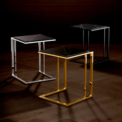 L-Shaped Side Table Cocktail | Cabothousefurniture.com