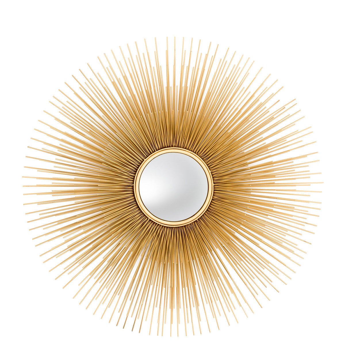 Gold Sunburst Mirror L Solaris | Cabothousefurniture.com