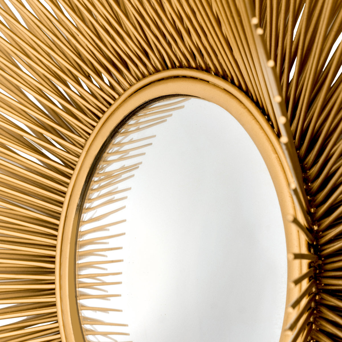 Gold Sunburst Mirror L Solaris | Cabothousefurniture.com