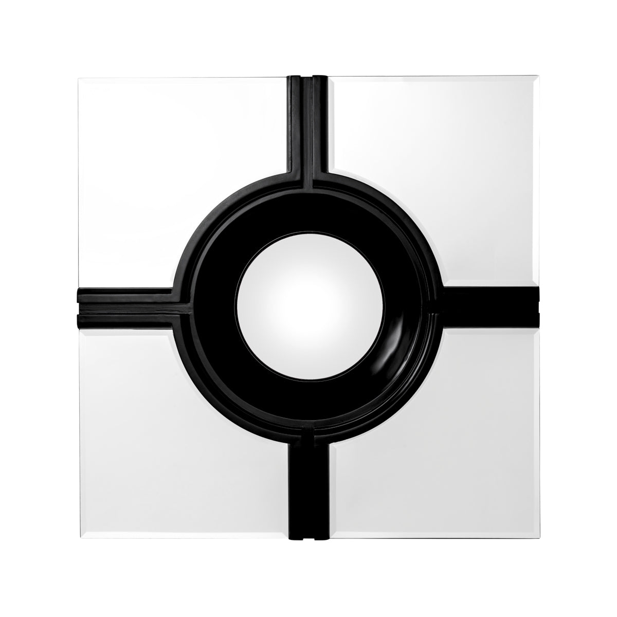 Black Convex Mirror Jagger | Cabothousefurniture.com
