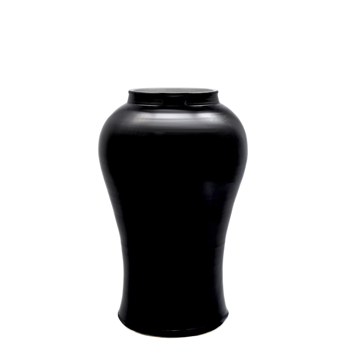 Black Porcelain Vase L Golden Dragon | Cabothousefurniture.com