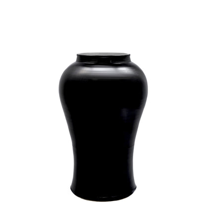 Black Porcelain Vase L Golden Dragon | Cabothousefurniture.com
