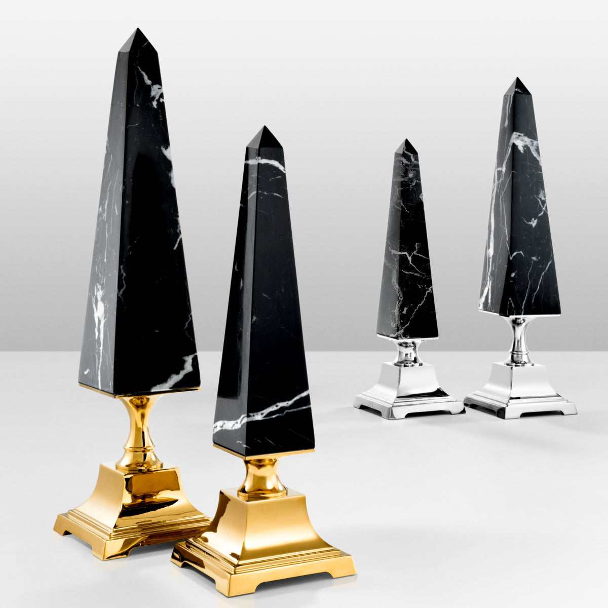 Black Marble Obelisk L Layford | Cabothousefurniture.com