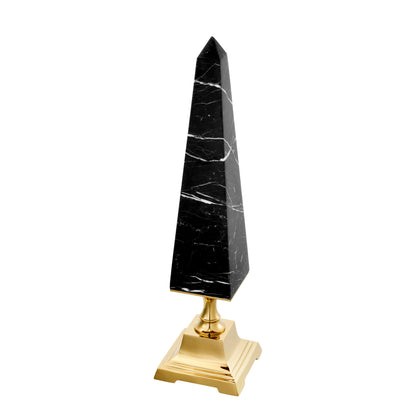 Black Marble Obelisk L Layford | Cabothousefurniture.com