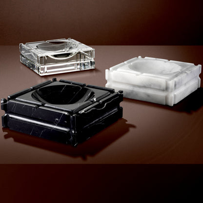 Square Marble Ashtray Nestor | Cabothousefurniture.com