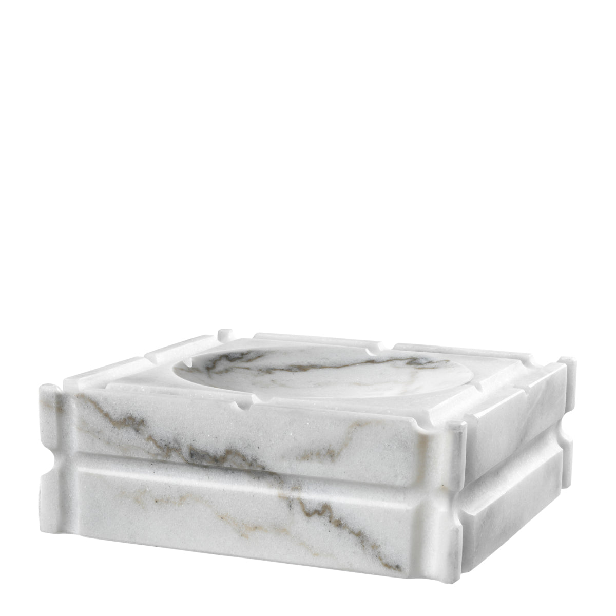 Square Marble Ashtray Nestor | Cabothousefurniture.com