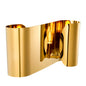 Gold Sculptural Wall Lamp Crawley | Cabothousefurniture.com