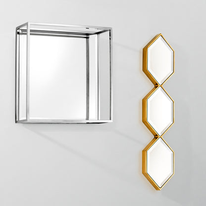 Hexagonal Beveled Mirror Glass Saronno