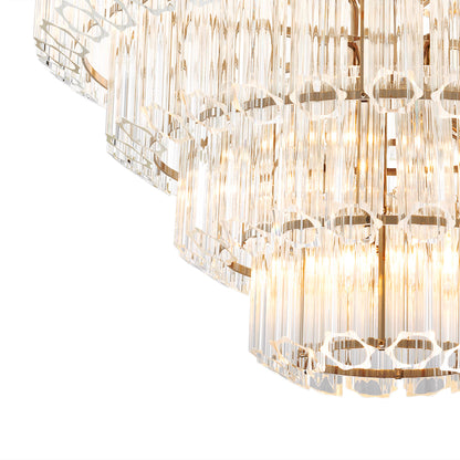 Cascading Bevelled Glass Chandelier Vittoria