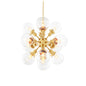 Gold Glass Globes Chandelier Ludlow