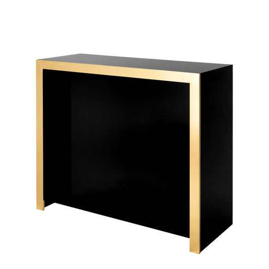 Black Glass Bar Grimaldi | Cabothousefurniture.com