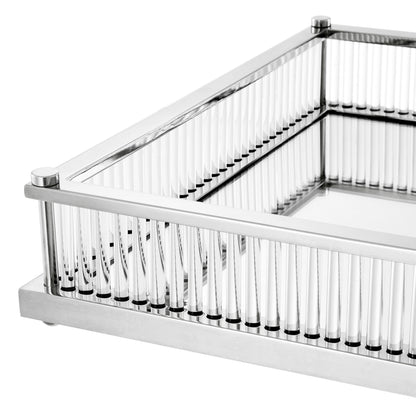 Mirror Bottom Square Tray Cora | Cabothousefurniture.com