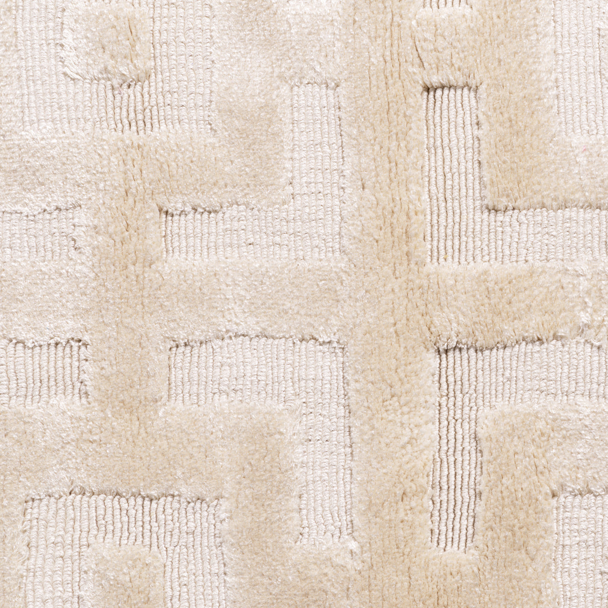 Cream Woven Viscose Carpet Reeves | Cabothousefurniture.com
