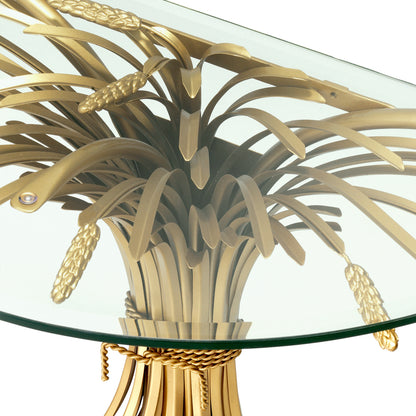 Sheaf Wheat Console Table Bonheur | Cabothousefurniture.com