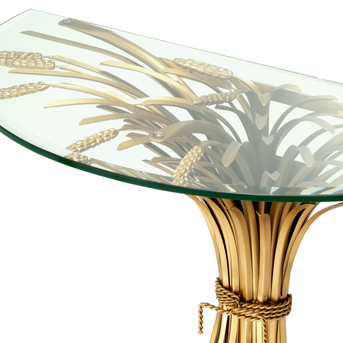 Sheaf Wheat Console Table Bonheur | Cabothousefurniture.com