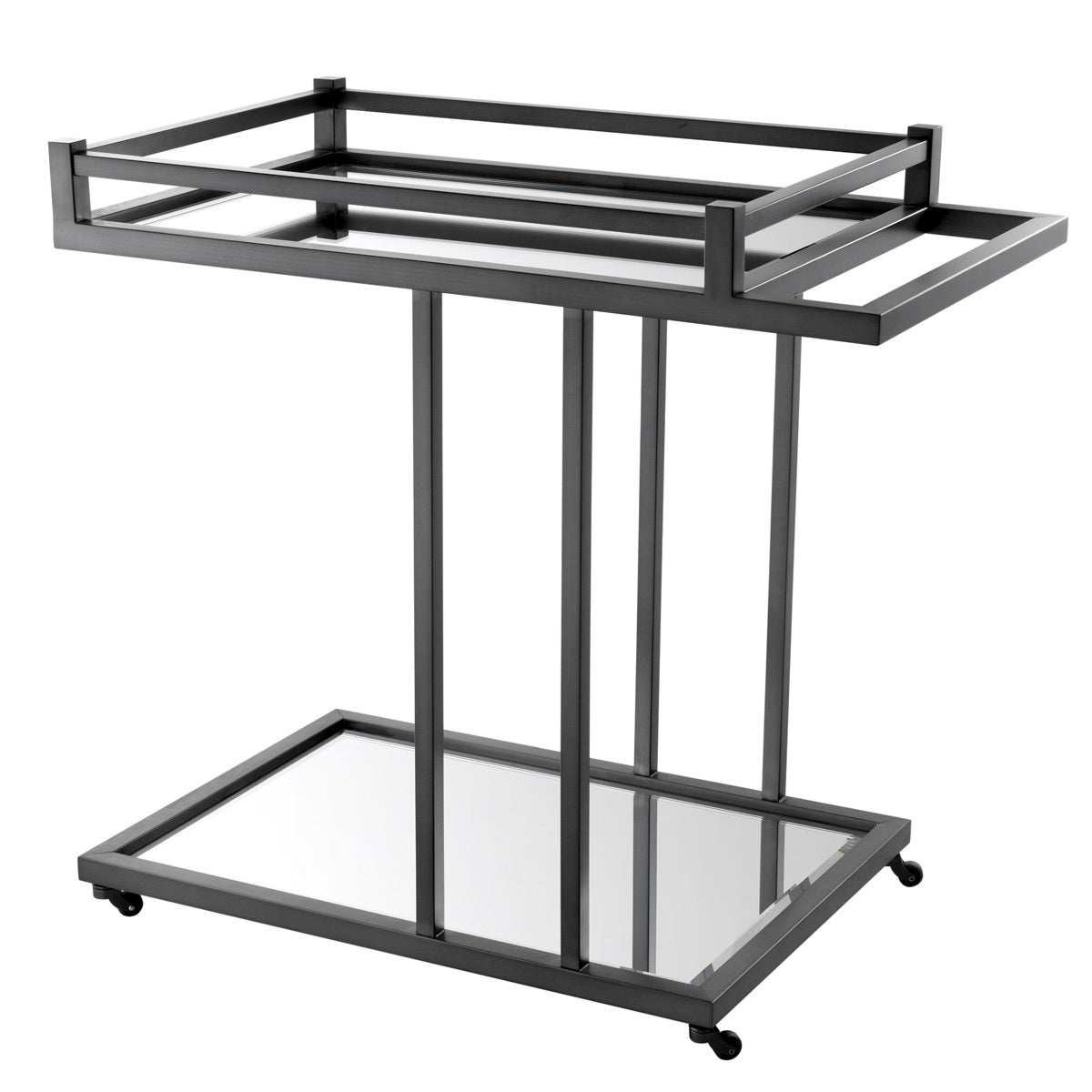 Mirror Glass Trolley Beverly Hills | Cabothousefurniture.com