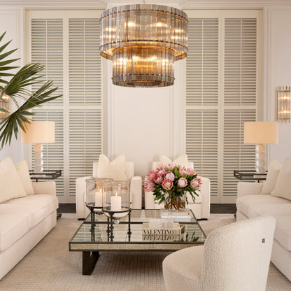 Mirror Glass Trolley Beverly Hills | Cabothousefurniture.com