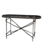 Oval Marble Console Table Tomasso | Cabothousefurniture.com