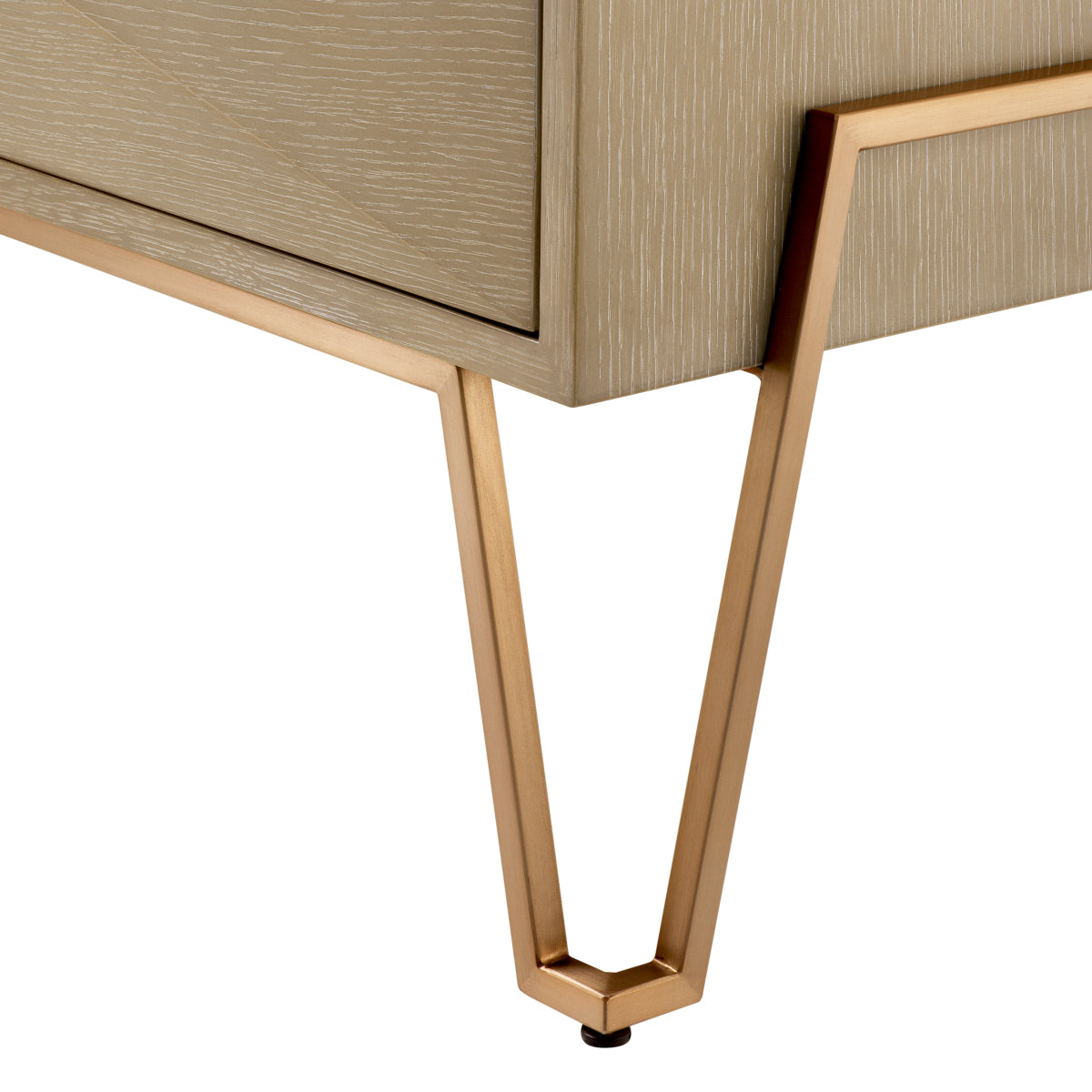 Oak Hairpin Nightstand Highland