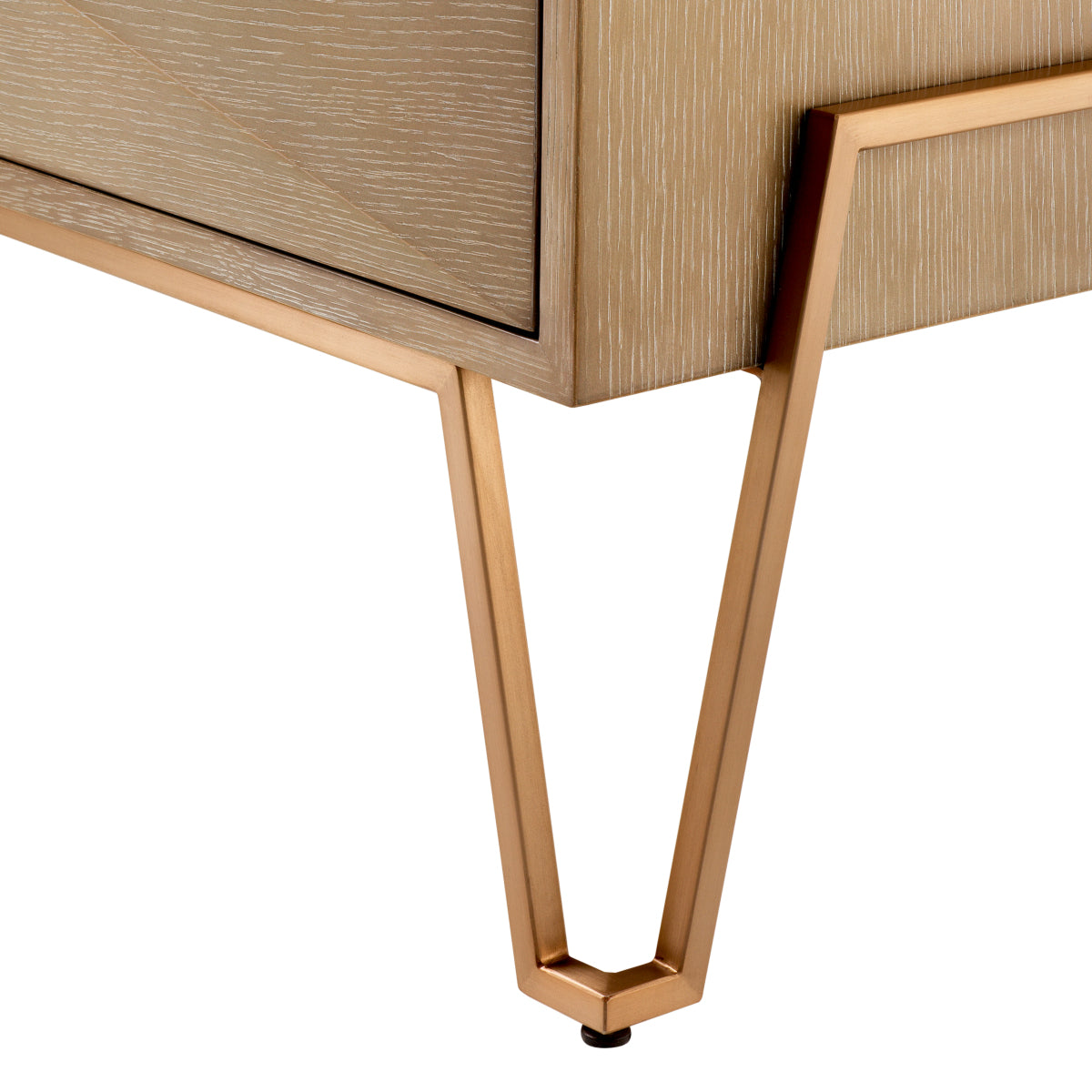 Oak Hairpin Nightstand Highland