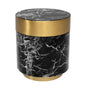 Black Marble Side Table Caron | Cabothousefurniture.com