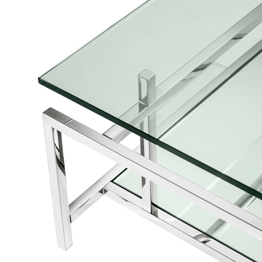 Clear Glass Coffee Table Superia | Cabothousefurniture.com