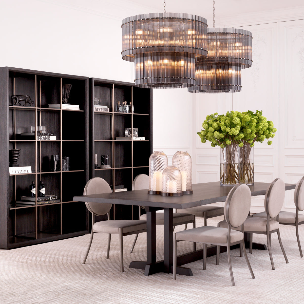 Black Marble Column Aveiro | Cabothousefurniture.com