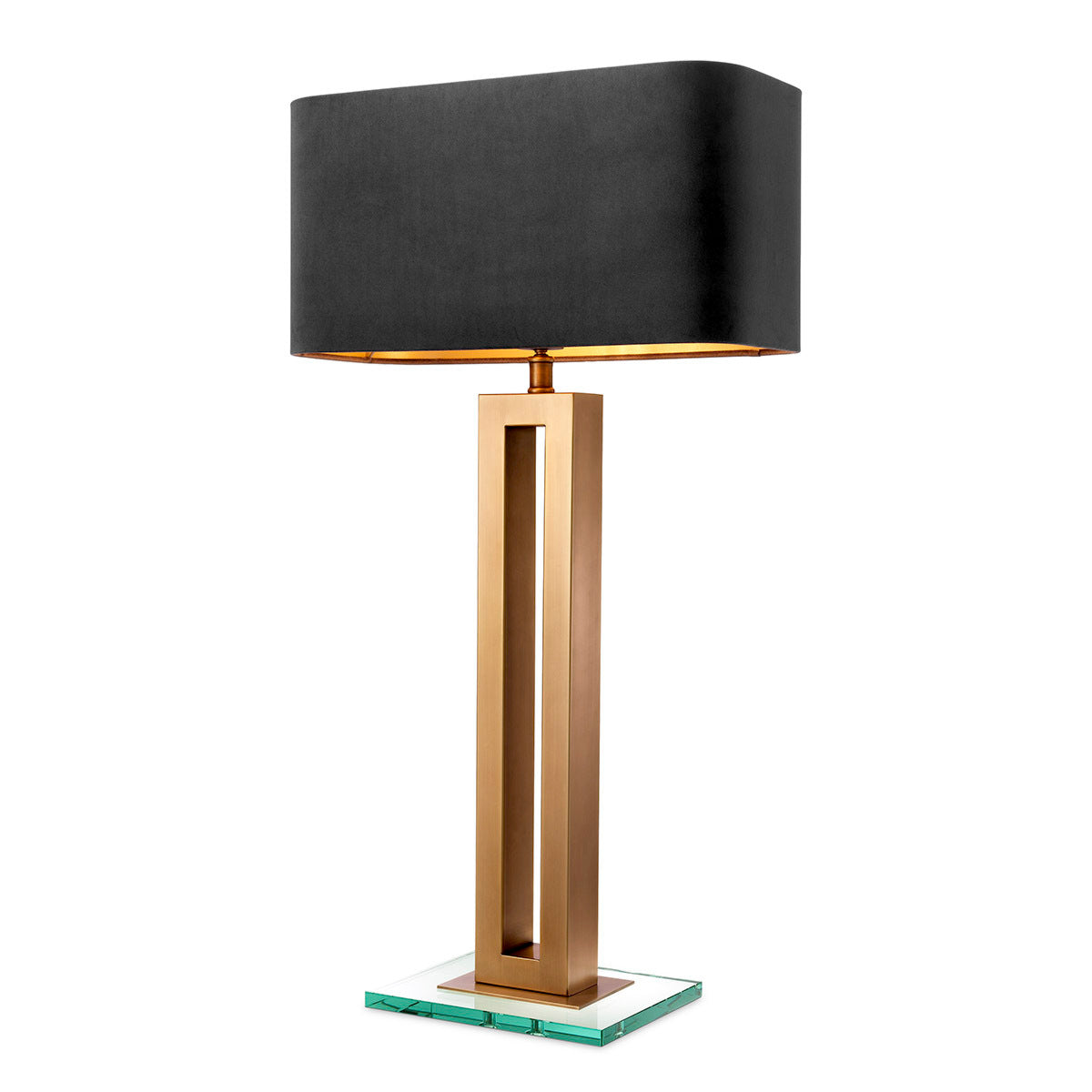 Velvet Brass Table Lamp Cadogan | Cabothousefurniture.com