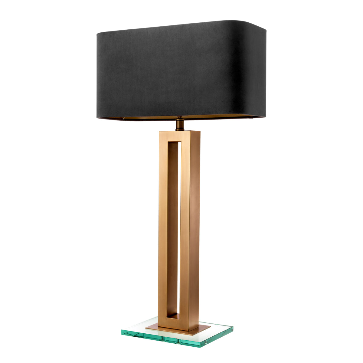 Velvet Brass Table Lamp Cadogan | Cabothousefurniture.com