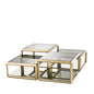Brass Coffee Table Set (4) Callum